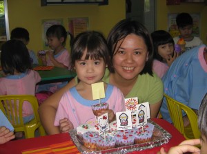 Claudia 4th year old birthday celebration at school