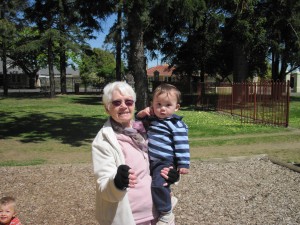 Marcus with his great grandma